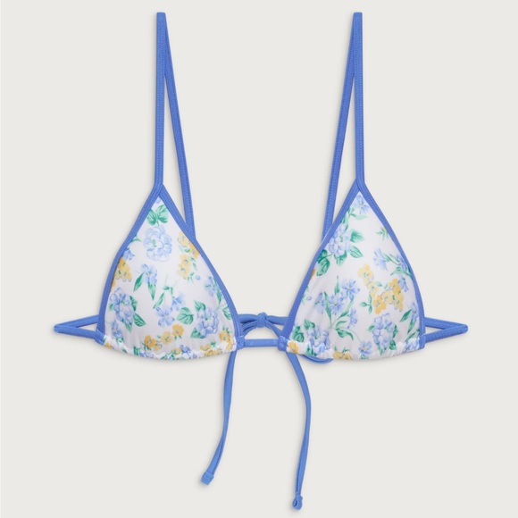 Frankie’s Bikinis Lumia top & Tia Bottom Shine Skimpy Floral Swimsuit Set - Picture 2 of 5